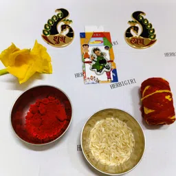 herbigiri Religious Superhero Rakhi for Kids – Ben10 Rakhi Gift for kids with Roli Chawal Mauli Thread Rakhi Set-picture-32