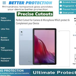 Mersal Tempered Glass Guard for Lenovo Tab M9 9inch image 2