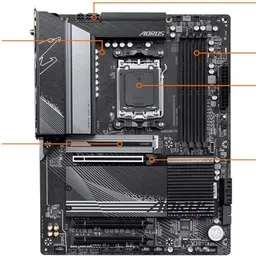 GIGABYTE B650 AORUS ELITE V2 AM5Socket ATX AMD B650 Chipset DDR5 Motherboard for Laptop image 5