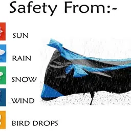 rrz Waterproof Two Wheeler Cover for Bajaj image 2