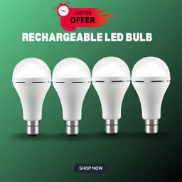 guggu Rechargeable Emergency Bulb 12W Inverter Rechargebale Emergency Bulb_Pack_4 A154 3 hrs Bulb Emergency Light-picture-20