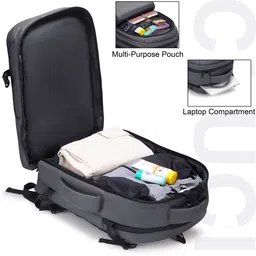 cluci Large 45 L Laptop Backpack Luxur Overnighter Expandable Anti Theft feature business/Travel/luggage backpack image 3