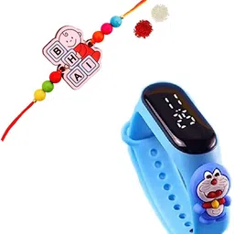 vr creatives Kids Kids Bhai Rakhi for Kids Boy Girls Combo, Kids Watch Rakhi Gift For Brother Mauli Thread Watch Set-picture-28