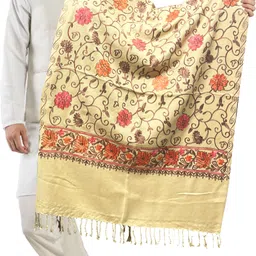 manra Wool Floral Print Men Shawl-picture-28