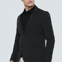 louis philippe Men Printed Single Breasted Casual Blazer image 3