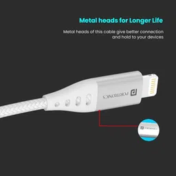 Portronics Lightning Cable 2 A 1 m Konnect L1 20W Type C to 8 Pin image 5