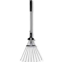 sharpex Black Metal Rake With Expandable Handle And Adjustable Foldable Head Gardening Tool-picture-25