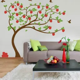 print mantras Pvc Wall Stickers Beautiful Big Apple Tree (7 Feet image 2