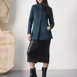 globus 100% Polyester Self Design Coat For Women image 5