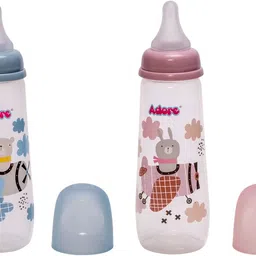 adore Holland 2 Stage Narrow Neck Feeding Bottle with Anti Colic Teat-Dual Combo - 250 ml image 1