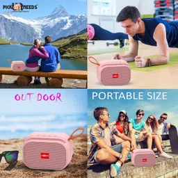 Pick Ur Needs Rechargeable Wireless 2 Side Loud Speaker With USB / TF Card Support 5 W Bluetooth Speaker image 5