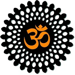 Wooden Om Wall Hanging,35x35cm Spiritual Wall Art-image-5