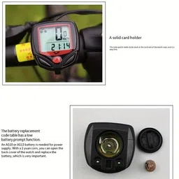 gjshop Bike Speedometer Sensitive Data Statistics Recording Cycling Odometer Wired Cyclocomputer image 5