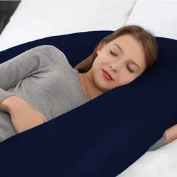 sskworld Polyester Fibre Solid Pregnancy Pillow Pack of 1 image 2