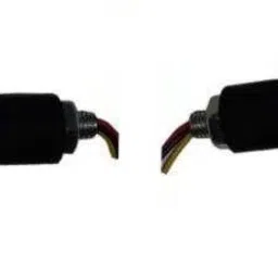 brpearl Bike Handle Bar LED Turn Signal Indicators Dual Color Bulb (Blue/White) For Bajaj Platina 100 DTS-i Bike Handlebar Weights image 2