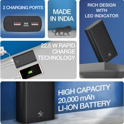 flipkart smartbuy 20000 mAh 22.5 W Power Bank image 3