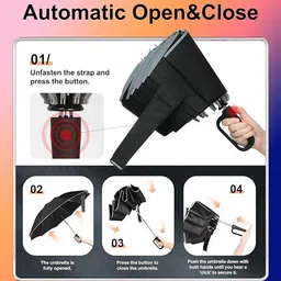 calldrishe Extra Large Windproof Travel Folding Compact Golf Uv Protection Umbrella image 3