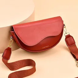 Red Women Sling Bag Indie Core Mini Crossbody Bag – Adjustable Strap And Spacious Inside-image-76