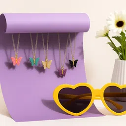 bskstore Dazzling Glitter Butterfly Pendant Necklaces Sterling Silver Sterling Silver Locket image 5