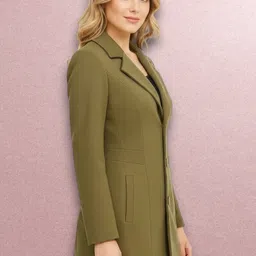 pepzoo Women Solid Double Breasted Casual Blazer-picture-29