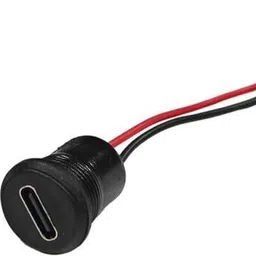 erhindia 2 Pcs Type C Female USB Panel Mount Socket Connector with Wire Electronic Components Electronic Hobby Kit image 3