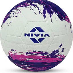nivia Super Storm, Rubber Moulded, Ideal For Natural Grass and Artificial turf Football - Size: 5 image 1