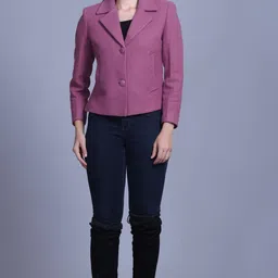 areemas Suede Solid Coat For Women image 2