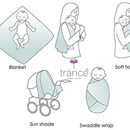 trance home linen Printed Crib Swaddling Baby Blanket for Mild Winter image 5