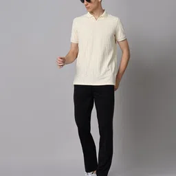 integriti Men Regular Fit Dark Blue Cotton Blend Trousers image 2