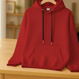 Men Full Sleeve Solid Hooded Sweatshirt-image-78