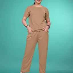 jk creation Solid Women Track Suit image 1
