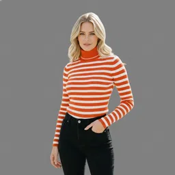 Women Full Sleeve Striped Sweatshirt-image-67