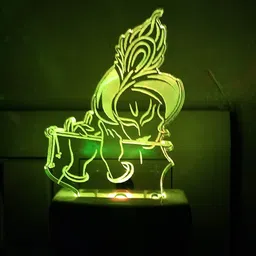 damtag The Lord KRISHNA Lamp 3D illusion Night Lamp Night Lamp-picture-24