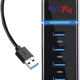 WEFLY 4 Port USB Hub 3.0 Adapter Cable with 5Gbps Speed, Laptop, PC Computers USB Adapter-picture-12