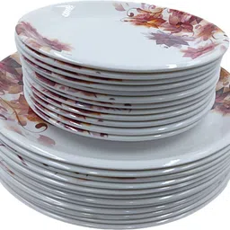 perfectdine Melamine 11 inch dinner plate With 8 inch Snacks plate set of 24 pc ND-91 Dinner Plate-picture-11