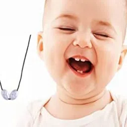 wishingbell natural Tilasmi moti for Teething Babies Baby Teething with Separate Black Thread Teether and Feeder image 3