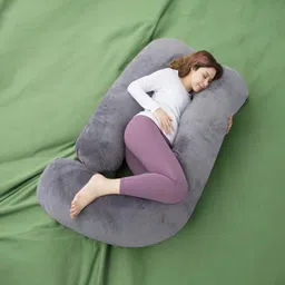 thukran Polyester Fibre Pregnancy Pillow Pack of 1 Solid-picture-35