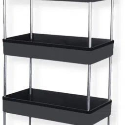 aexoniz toys Unbreakable 5 Layer Storage Rack Easy for Home Solutions,Office Plastic Kitchen Trolley image 2