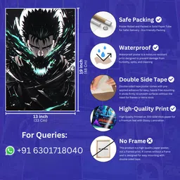 art recall Berserk Wall Poster Anime Poster For Wall Photographic Paper image 5