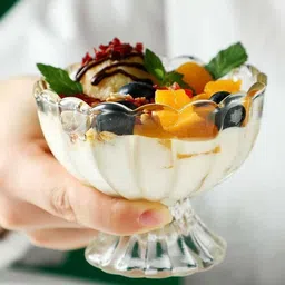 sorath Plastic Dessert Bowl Plastic Ice Cream Cup Bowl with Desert ,Sweet Dish Serving Set image 2