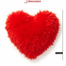 sleepsia Heart Shape Pillow 13" | Heart Shape Cushion Pillow For Gifting Purpose - Microfibre Toons & Characters Cushion Pack of 1 image 3