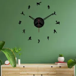 3D Infinity Black Plastic Wall Clock-image-16