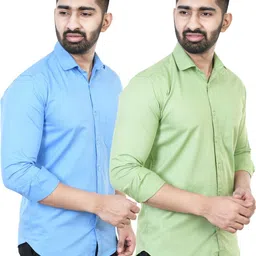 feel high Men Regular Fit Solid Casual Shirt-picture-17