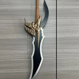 dreamland creation Solo Leveling Kasaka's Venom Fang Cosplay Wooden Dragger Katana Maces & Swords image 5