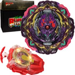 bladeking beys Kit- B206 Barricade Lucifer Ille' Bearing Mo'-10 + Sparking Launcher + Toy Box-picture-8