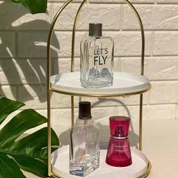 misty twenty twenty 2 TIER UNIQUE DOWEL STAND MULTI USE Iron Decorative Platter image 2