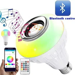 spark world Wireless Bluetooth Sensor 12W Music Multicolor LED Bulb with Remote Controller Smart Bulb image 2