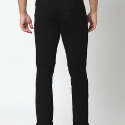 spykar Men Regular Mid Rise Black Jeans image 2