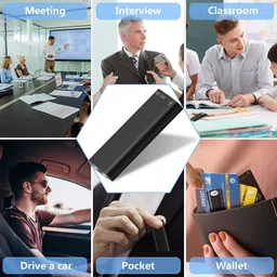 DDLC Digital Voice Recorder 4K Audio Recording,MP3 players mini spy device 8 GB Voice Recorder image 5