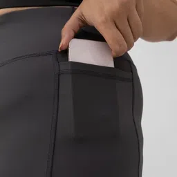 spirit animal Plus Size Shorts for Women | High Waisted Quick Dry Stretchable Shorts| Mid Thigh Length Spandex Shorts for Women image 4